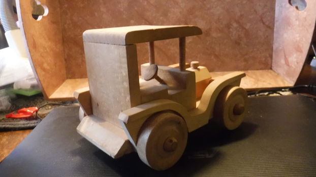 Clasieke houten auto - 5