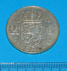 Nederland - rijksdaalder 1959 - zilver