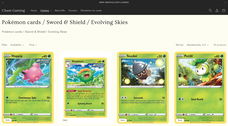 Pokémon kaarten Evolving Skies (Sword & Shield) op Cham Gaming