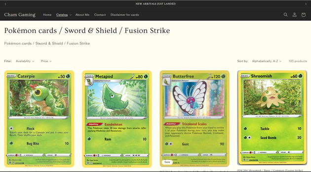 Pokémon kaarten Fusion Strike (Sword & Shield) op Cham Gaming. - 0