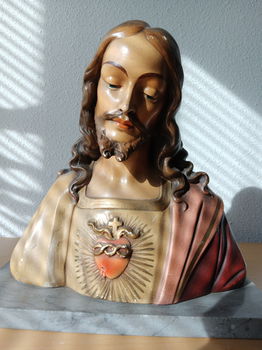 Buste Christus op plateau - 4