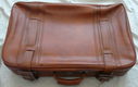 Reiskoffer Vintage / Retro, Leder, afm.; 64x40x15cm, 1960s. - 1 - Thumbnail