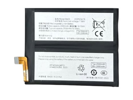 New battery BA23 2550mAh/19.59Wh 7.68V for Vivo X100S - 0