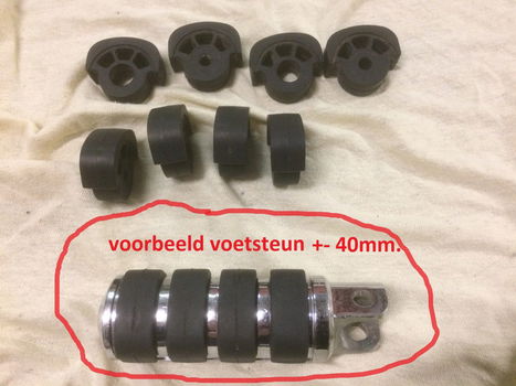 Harley KURYAKYN ISO large & small vervang voetsteunrubbers - 1