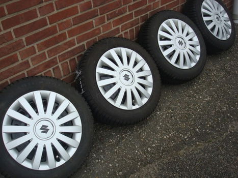 15'' inch Stalen Velgen en Banden Steek 4x100 - 1