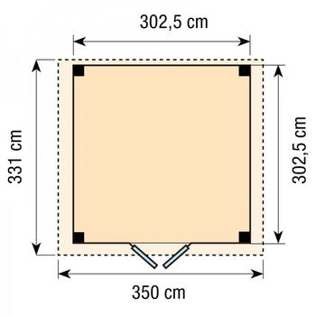 Douglas Topvision Roek: 300 x 300 cm - 1