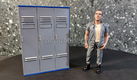 Locker 3 doors 1:18 blauw / grijze deuren Amer. diorama AD516 - 0 - Thumbnail