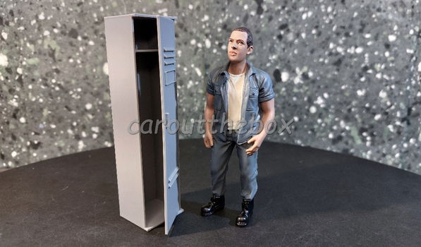 Locker 1 door 1:18 grijs Amer. diorama AD518 - 1