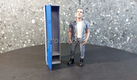 Locker 1 door 1:18 grijs / blauwe deuren Amer. diorama AD519 - 1 - Thumbnail