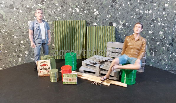 Pallet set 1:18 Amer. diorama AD521 - 1