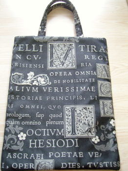 handtas / shopper / tas woordenboek/dictionary Zwart & Ecru - 3