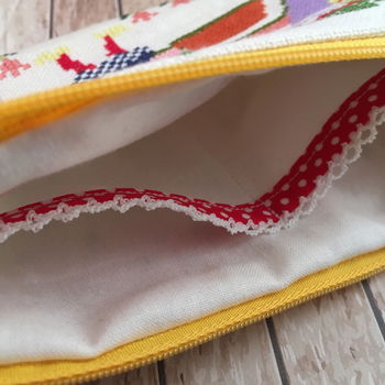 Etui (make-up)/ toilettas retro/vintage tulpen /bollenvelden - 3