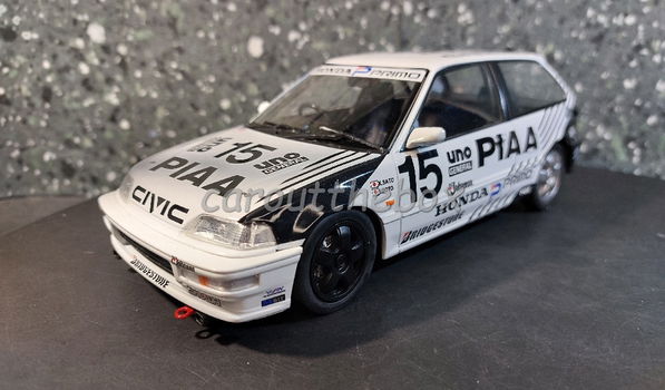 Honda Civic EF9 JTC PIAA #15 1991 wit 1:18 Triple9 Tr034 - 1