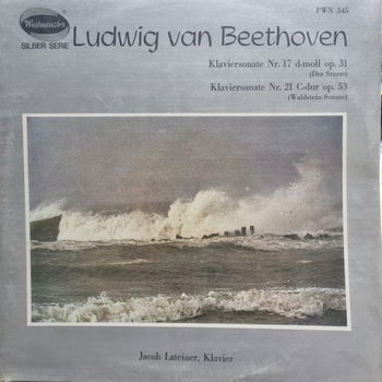 LP - Beethoven - Klaviersonate Nr. 17 en Nr. 21 - Jacob Lateiner, klavier - 0