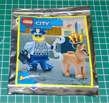 Lego City agent met speurhond - 0