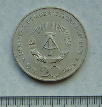 DDR - 20 mark 1971 - Heinrich Mann - 1