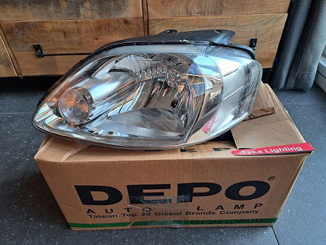 VW Fox Hatchback (5Z1, 5Z3, 5Z4) Koplamp Depo 441-11A4L-LDEMN Links - 0