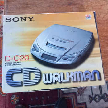 Sony, CD walkman, D - C20, nieuw compleet in doos - 0