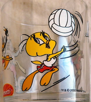 Frisdrank / Limonade / Lemonade / Softdrink Glas, Looney Tunes, Penotti, Inhoud: 0,2L, 2000. - 4