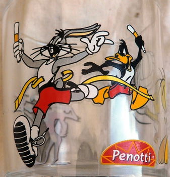 Frisdrank / Limonade / Lemonade / Softdrink Glas, Looney Tunes, Penotti, Inhoud: 0,2L, 2000. - 5