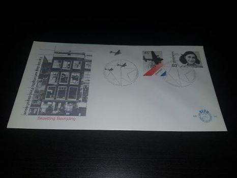 Fdc Herdenking bevrijding 1980 / Anne Frank N.V.P.H nr.182 - 0