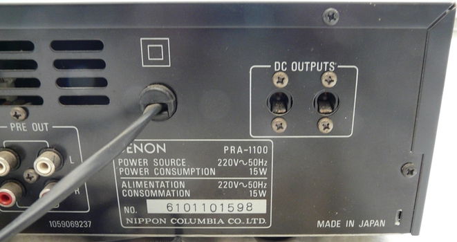 Stereo Pre Amplifier, type: PRA 1100, Merk: Denon, met Handleiding. - 3