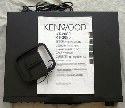 Stereo Tuner AM-FM, type: KT-2080, Merk: Kenwood, met Handleiding. - 0