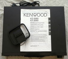 Stereo Tuner AM-FM, type: KT-2080, Merk: Kenwood, met Handleiding.