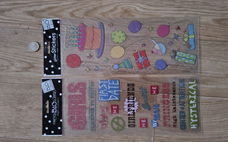 Glitter stickers van me and my big ideas verschillende thema's