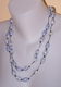 Modern dubbel blauw en wit Howliet collier - 0 - Thumbnail