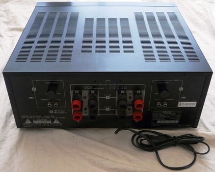 Stereo Power Amplifier, type: POA 2200, Merk: Denon, met Handleiding en Afstandsbediening. - 2