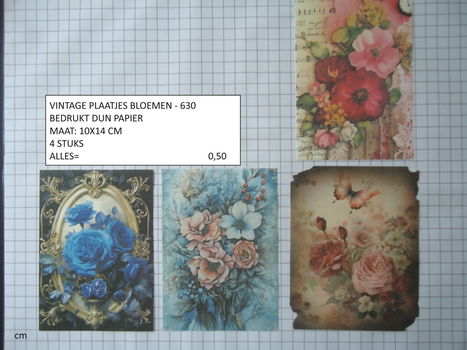 vintage plaatjes serie 1 ( 8 verschillende sets ) - 3