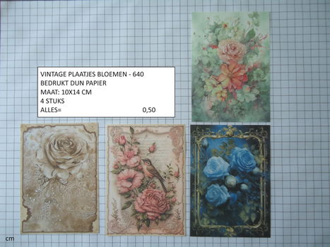 vintage plaatjes serie 1 ( 8 verschillende sets ) - 4