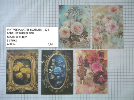 vintage plaatjes serie 1 ( 8 verschillende sets ) - 7