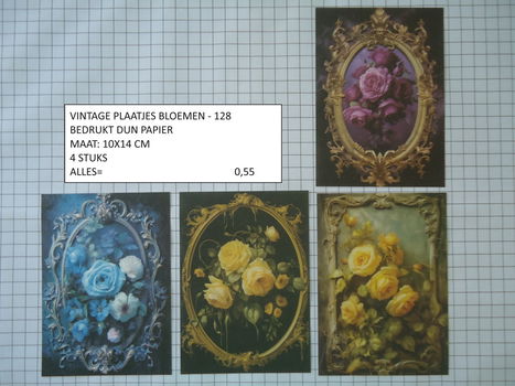 vintage plaatjes serie 2 ( 8 verschillende sets ) - 1