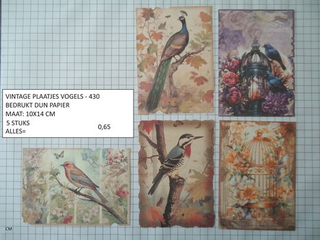 vintage plaatjes serie 2 ( 8 verschillende sets ) - 5