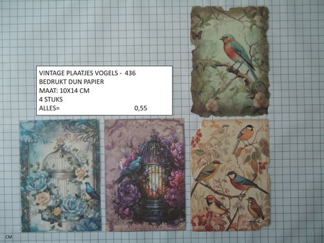 vintage plaatjes serie 2 ( 8 verschillende sets ) - 6