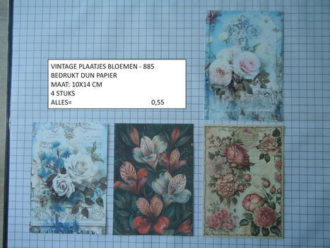 vintage plaatjes serie 3 ( 8 verschillende sets ) - 0