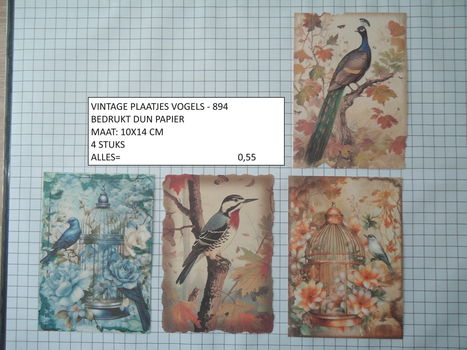 vintage plaatjes serie 3 ( 8 verschillende sets ) - 2