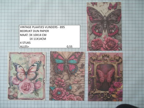 vintage plaatjes serie 3 ( 8 verschillende sets ) - 3