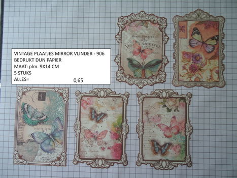 vintage plaatjes serie 3 ( 8 verschillende sets ) - 5