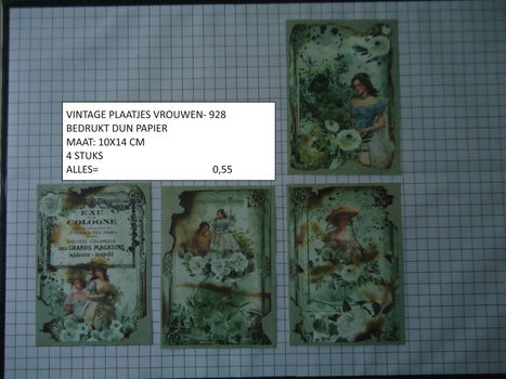 vintage plaatjes serie 4 ( 8 verschillende sets ) - 2