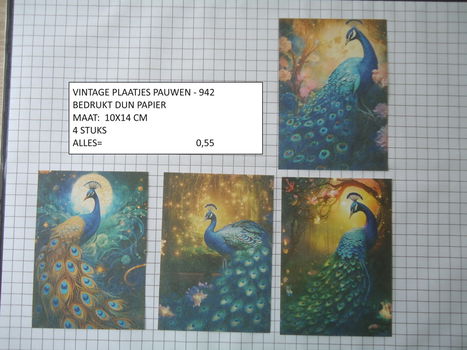 vintage plaatjes serie 4 ( 8 verschillende sets ) - 6