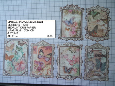 vintage plaatjes serie 7 ( 8 verschillende sets ) - 7