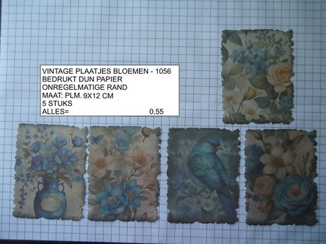 vintage plaatjes serie 8 ( 8 verschillende sets ) - 1