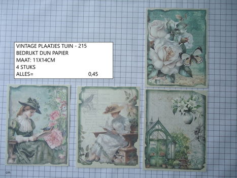 vintage plaatjes serie 9 ( 8 verschillende sets ) - 1