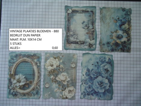 vintage plaatjes serie 9 ( 8 verschillende sets ) - 6