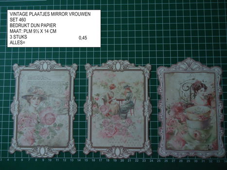 vintage plaatjes serie 10 ( 8 verschillende sets ) - 1