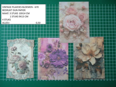 vintage plaatjes serie 11 ( 8 verschillende sets ) - 1