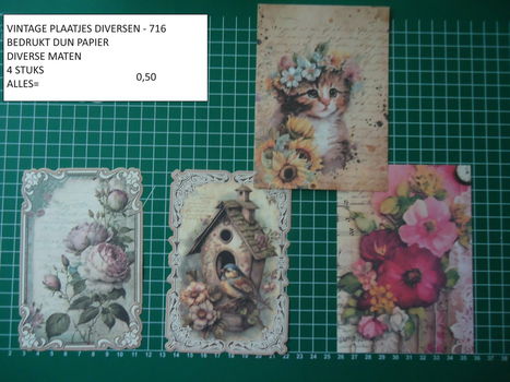 vintage plaatjes serie 11 ( 8 verschillende sets ) - 3